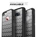 Black Gradient Layered Chevron - Skin Kit for the iPhone OtterBox Cases