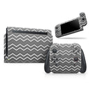 Black Gradient Layered Chevron // Skin Decal Wrap Kit for Nintendo Switch Console & Dock, Joy-Cons, Pro Controller, Lite, 3DS XL, 2DS XL, DSi, or Wii - Vinyl Skin Wrap for Nintendo Switch 2, OLED, Lite, Pro Controller, Wii & Classic Handhelds