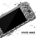 Black Gradient Layered Chevron // Skin Decal Wrap Kit for Nintendo Switch Console & Dock, Joy-Cons, Pro Controller, Lite, 3DS XL, 2DS XL, DSi, or Wii - Vinyl Skin Wrap for Nintendo Switch 2, OLED, Lite, Pro Controller, Wii & Classic Handhelds