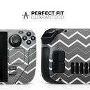 Black Gradient Layered Chevron // Full Body Skin Decal Wrap Kit for the Steam Deck handheld gaming computer