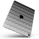 Black Gradient Layered Chevron - Full Body Skin Decal for the Apple iPad Pro 12.9", 11", 10.5", 9.7", Air or Mini (All Models Available)