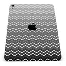 Black Gradient Layered Chevron - Full Body Skin Decal for the Apple iPad Pro 12.9", 11", 10.5", 9.7", Air or Mini (All Models Available)