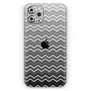 Black Gradient Layered Chevron  - Protective Skin Wrap & Decal – Compatible with iPhone SE to iPhone 17 Pro Max (All Models)