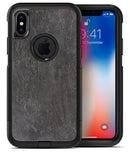 Black Grunge Acid Washed Surface - iPhone X OtterBox Case & Skin Kits