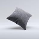 Black Leather ink-Fuzed Decorative Throw Pillow