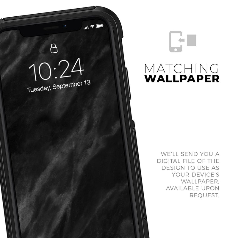 Black Marble Surface - Skin Kit for the iPhone OtterBox Cases