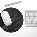 Black Marble Surface// WaterProof Rubber Foam Backed Anti-Slip Mouse Pad for Home Work Office or Gaming Computer Desk