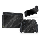 Black Marble Surface // Skin Decal Wrap Kit for Nintendo Switch Console & Dock, Joy-Cons, Pro Controller, Lite, 3DS XL, 2DS XL, DSi, or Wii - Vinyl Skin Wrap for Nintendo Switch 2, OLED, Lite, Pro Controller, Wii & Classic Handhelds