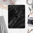 Black Marble Surface - Full Body Skin Decal for the Apple iPad Pro 12.9", 11", 10.5", 9.7", Air or Mini (All Models Available)