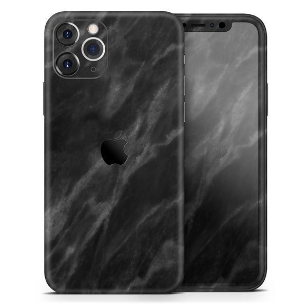 Black Marble Surface  - Protective Skin Wrap & Decal – Compatible with iPhone SE to iPhone 17 Pro Max (All Models)