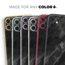 Black Marble Surface  - Protective Skin Wrap & Decal – Compatible with iPhone SE to iPhone 17 Pro Max (All Models)