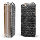 Black Multi Watercolor Chevron iPhone 6/6s or 6/6s Plus 2-Piece Hybrid INK-Fuzed Case