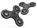 Black Multi Watercolor Chevron Full-Body Fidget Spinner Skin-Kit