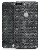 Black Multi Watercolor Chevron - Skin-kit for the iPhone 8 or 8 Plus