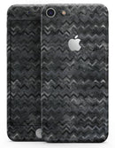 Black Multi Watercolor Chevron - Skin-kit for the iPhone 8 or 8 Plus