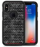 Black Multi Watercolor Chevron - iPhone X OtterBox Case & Skin Kits