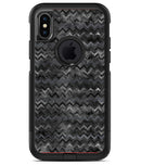 Black Multi Watercolor Chevron - iPhone X OtterBox Case & Skin Kits