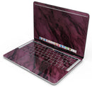 Black & Pink Marble Swirl V1 - Skin Decal Wrap Kit Compatible with the Apple MacBook Pro, Pro with Touch Bar or Air (11", 12", 13", 15" & 16" - All Versions Available)