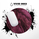 Black & Pink Marble Swirl V1// WaterProof Rubber Foam Backed Anti-Slip Mouse Pad for Home Work Office or Gaming Computer Desk