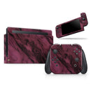 Black & Pink Marble Swirl V1 // Skin Decal Wrap Kit for Nintendo Switch Console & Dock, Joy-Cons, Pro Controller, Lite, 3DS XL, 2DS XL, DSi, or Wii - Vinyl Skin Wrap for Nintendo Switch 2, OLED, Lite, Pro Controller, Wii & Classic Handhelds