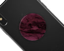Black & Pink Marble Swirl V1 - Skin Kit for PopSockets and other Smartphone Extendable Grips & Stands