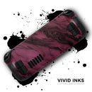 Black & Pink Marble Swirl V1 // Full Body Skin Decal Wrap Kit for the Steam Deck handheld gaming computer