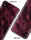Black & Pink Marble Swirl V1 - iPhone X Clipit Case