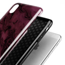 Black & Pink Marble Swirl V1 - iPhone X Swappable Hybrid Case
