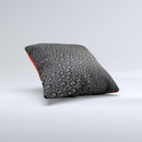 Black Rain Drops Ink-Fuzed Decorative Throw Pillow