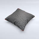 Black Rain Drops Ink-Fuzed Decorative Throw Pillow