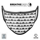 Black Rolling Hills with Tiny Polka Dots - Made in USA Mouth Cover Unisex Anti-Dust Cotton Blend Reusable & Washable Face Mask with Adjustable Sizing for Adult or Child
