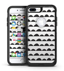 Black Rolling Hills with Tiny Polka Dots - iPhone 7 or 7 Plus Commuter Case Skin Kit