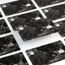 Black Scratched Marble - Premium Protective Decal Skin-Kit for the Apple Credit Card