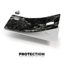 Black Scratched Marble - Premium Protective Decal Skin-Kit for the Apple Credit Card