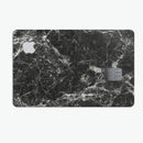 Black Scratched Marble - Premium Protective Decal Skin-Kit for the Apple Credit Card