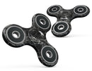 Black Scratched Marble Full-Body Fidget Spinner Skin-Kit