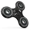 Black Scratched Marble Full-Body Fidget Spinner Skin-Kit