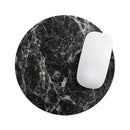 Black Scratched Marble// WaterProof Rubber Foam Backed Anti-Slip Mouse Pad for Home Work Office or Gaming Computer Desk