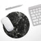 Black Scratched Marble// WaterProof Rubber Foam Backed Anti-Slip Mouse Pad for Home Work Office or Gaming Computer Desk