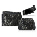 Black Scratched Marble // Skin Decal Wrap Kit for Nintendo Switch Console & Dock, Joy-Cons, Pro Controller, Lite, 3DS XL, 2DS XL, DSi, or Wii - Vinyl Skin Wrap for Nintendo Switch 2, OLED, Lite, Pro Controller, Wii & Classic Handhelds