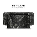 Black Scratched Marble // Skin Decal Wrap Kit for Nintendo Switch Console & Dock, Joy-Cons, Pro Controller, Lite, 3DS XL, 2DS XL, DSi, or Wii - Vinyl Skin Wrap for Nintendo Switch 2, OLED, Lite, Pro Controller, Wii & Classic Handhelds