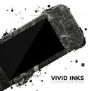 Black Scratched Marble // Skin Decal Wrap Kit for Nintendo Switch Console & Dock, Joy-Cons, Pro Controller, Lite, 3DS XL, 2DS XL, DSi, or Wii