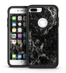 Black Scratched Marble - iPhone 7 or 7 Plus Commuter Case Skin Kit