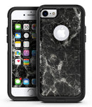 Black Scratched Marble - iPhone 7 or 7 Plus Commuter Case Skin Kit