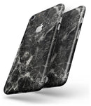 Black Scratched Marble - Skin-kit for the iPhone 8 or 8 Plus