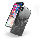 Black & Silver Marble Swirl V1 - iPhone X Swappable Hybrid Case