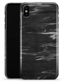 Black & Silver Marble Swirl V2 - iPhone X Clipit Case