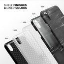 Black & Silver Marble Swirl V2 - iPhone X Swappable Hybrid Case