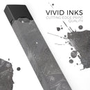 Black & Silver Marble Swirl V5 - Premium Decal Protective Skin-Wrap Sticker compatible with the Juul Labs vaping device