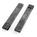 Black & Silver Marble Swirl V5 - Premium Decal Protective Skin-Wrap Sticker compatible with the Juul Labs vaping device